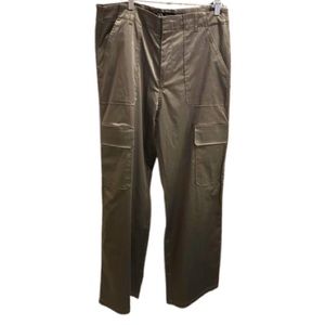 ZARA HIGH RISE STRAIGHT LEG CARGO PANTS